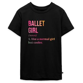 Ballerina Ballerina Ballerina - Teenager Premium Bio T-Shirt - Schwarz - Vorne - AI Model Teenager Male light (155cm)