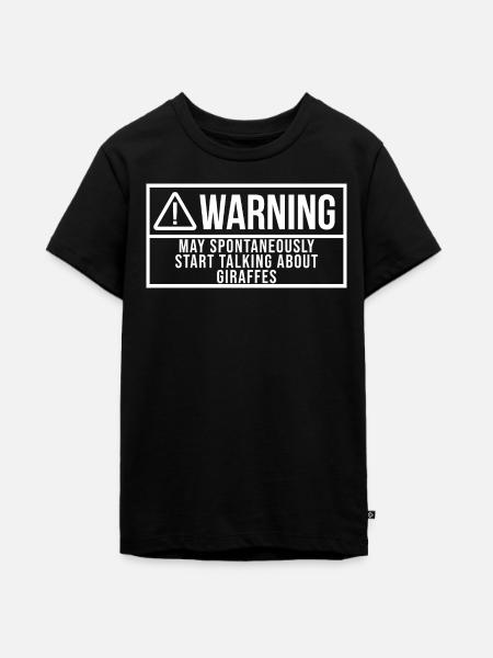Giraffe Giraffe Giraffe - Teenager Premium Bio T-Shirt - Schwarz