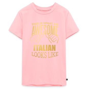 Italie - T-shirt Premium bio Ado - rose - Devant