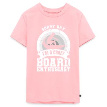 Blague sur le surfeur de vagues - T-shirt Premium bio Ado - rose - Devant