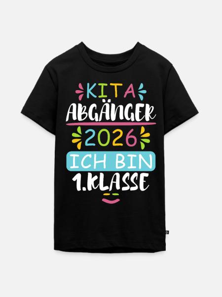Kita Abgänger 2026 - Teenager Premium Bio T-Shirt - Schwarz