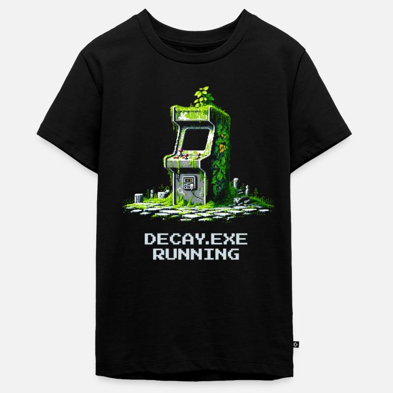 Verfall.exe course à pied | Dystopie d’arcade rétro - T-shirt Premium bio Ado - noir