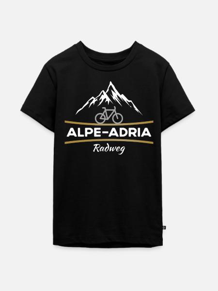 Alpe-Adria Fahrrad - Teenager Premium Bio T-Shirt - Schwarz