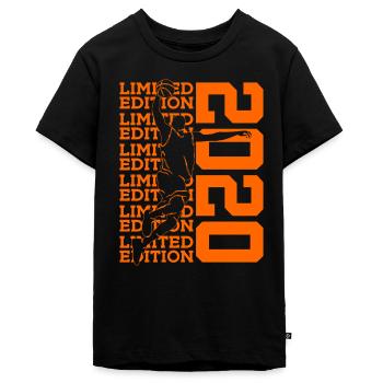 LIMITED EDITION 2020 BASKETBALL 6. GEBURTSTAG - Teenager Premium Bio T-Shirt - Schwarz - Vorne - AI Model Teenager Male light (155cm)