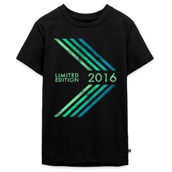2016 Limited Edition Geburtstag Jungen und Mädchen - Teenager Premium Bio T-Shirt - Schwarz - Vorne - AI Model Teenager Male light (155cm)