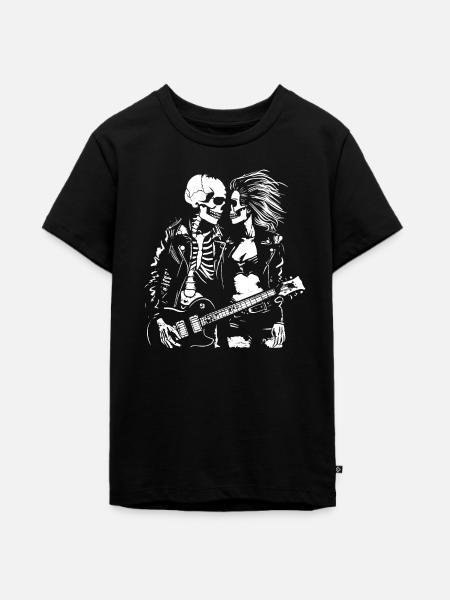 Ewige Rock'n Roll Liebe - Teenager Premium Bio T-Shirt - Schwarz