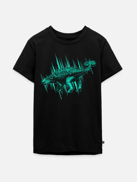 Ankylosaurus Dinosaurier - Teenager Premium Bio T-Shirt - Schwarz