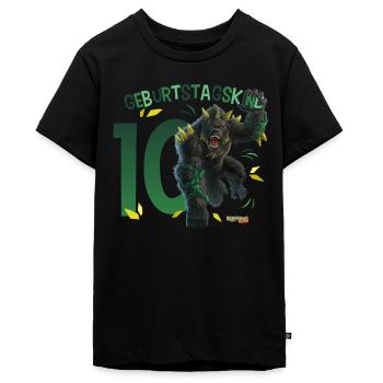 schleich® ELDRADOR® CREATURES Zehnter Geburtstag - Teenager Premium Bio T-Shirt - Schwarz - Vorne - AI Model Teenager Male light (155cm)