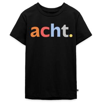 8. Geburtstag Junge Acht  8 Jahre Jubiläum  - Teenager Premium Bio T-Shirt - Schwarz - Vorne - AI Model Teenager Male light (155cm)