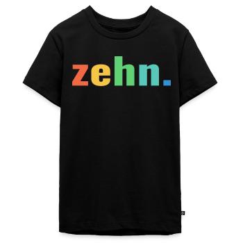 10. Geburtstag zehn 10 Jahre Geschenk - Teenager Premium Bio T-Shirt - Schwarz - Vorne - AI Model Teenager Male light (155cm)