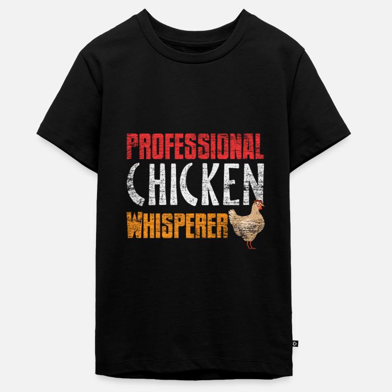 poulets - T-shirt Premium bio Ado - noir