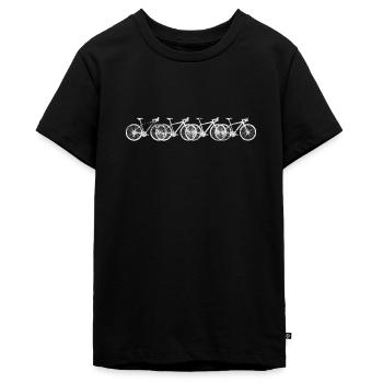Rennrad - Teenager Premium Bio T-Shirt - Schwarz - Vorne - AI Model Teenager Male light (155cm)