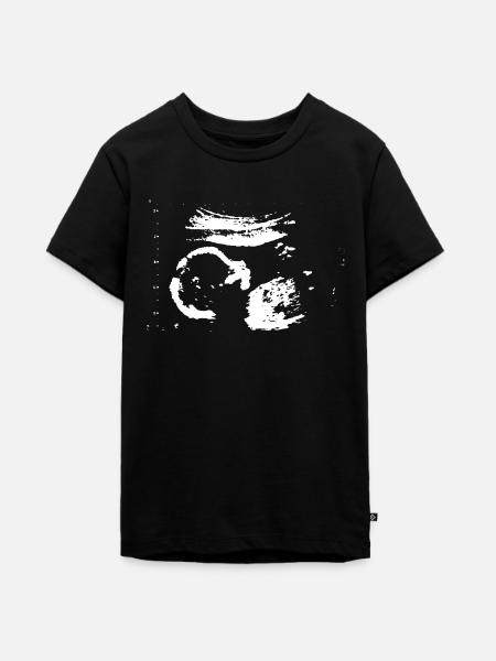 Ultraschallbild - Teenager Premium Bio T-Shirt - Schwarz