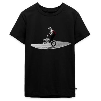 bmx - Teenager Premium Bio T-Shirt - Schwarz - Vorne - AI Model Teenager Male light (155cm)