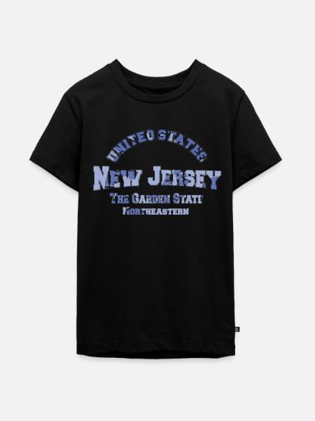 Bundesstaat New Jersey - Teenager Premium Bio T-Shirt - Schwarz