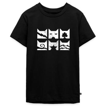 Clans Thunderclan Donnerclan Warrior Cats Firestar - Teenager Premium Bio T-Shirt - Schwarz - Vorne - AI Model Teenager Male light (155cm)