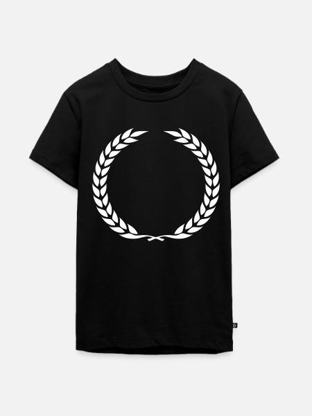lorbeerkranz kranz - Teenager Premium Bio T-Shirt - Schwarz