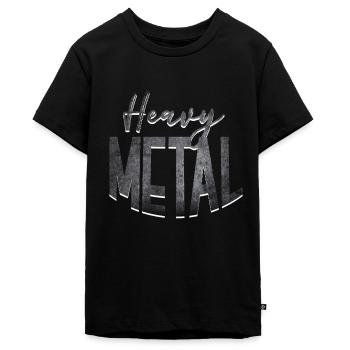 Heavy Metal - T-shirt Premium bio Ado - noir - Devant - AI Model Teenager Male light (155cm)