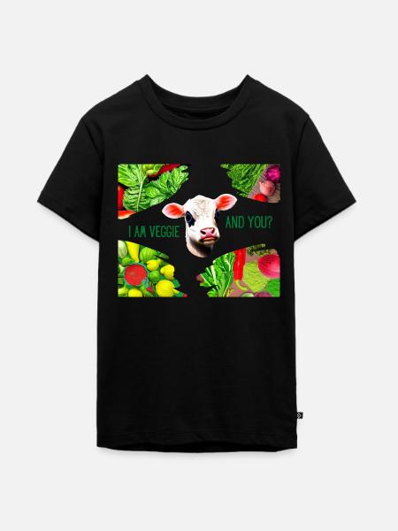 Veggie - Teenager Premium Bio T-Shirt - Schwarz