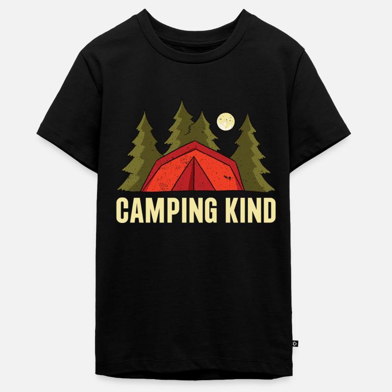 Camping Enfant - T-shirt Premium bio Ado - noir