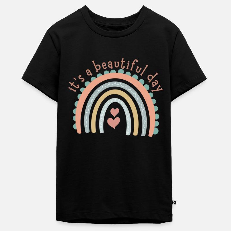 Collection Arc-en-ciel - T-shirt Premium bio Ado - noir