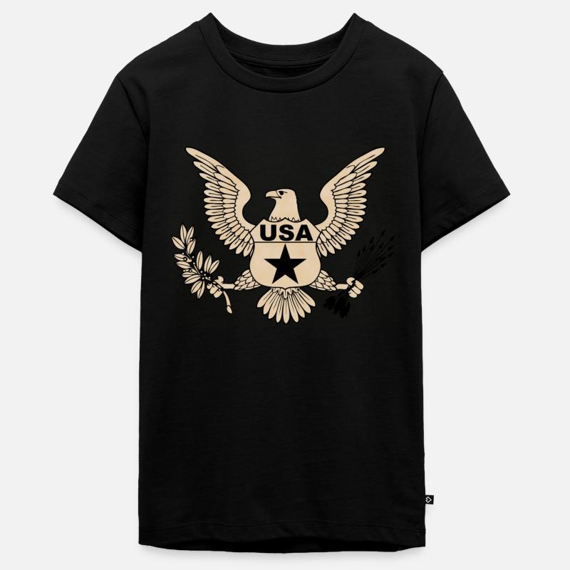 usa army 2 - T-shirt Premium bio Ado - noir