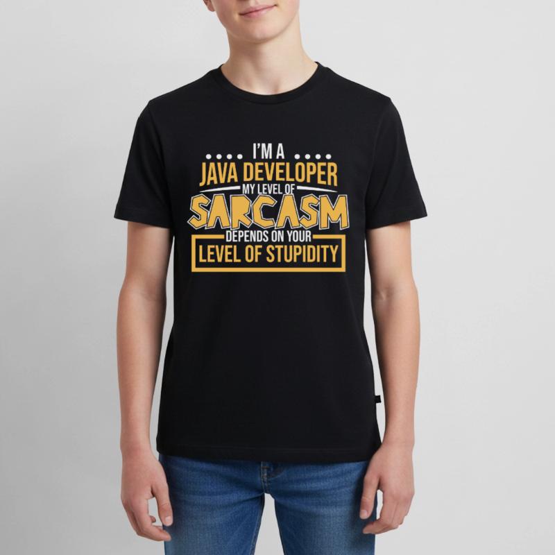 Java Developer Teenager Premium Bio T-Shirt