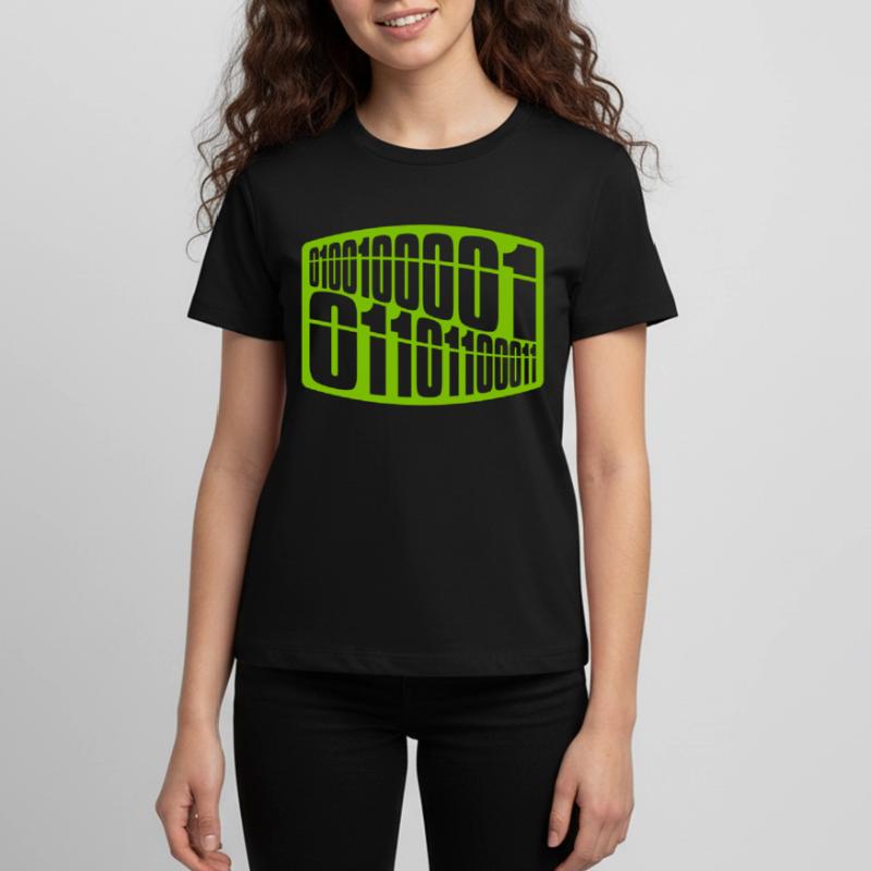 Binary Code Program Language Teenager Premium Organic T-Shirt