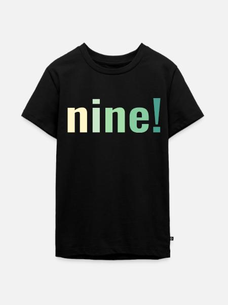 Fête d’anniversaire des enfants du 9e anniversaire - T-shirt Premium bio Ado - noir