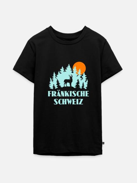 Fränkische Schweiz - Teenager Premium Bio T-Shirt - Schwarz