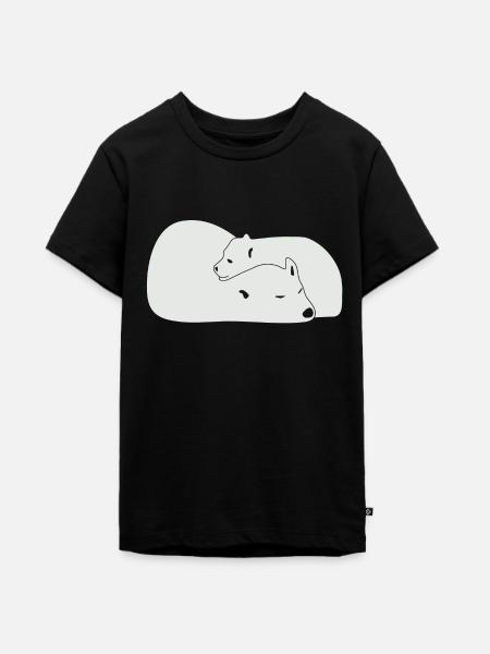 POLAR II - Teenager Premium Bio T-Shirt - Schwarz