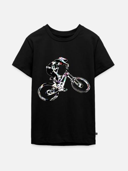 Downhill-Mountainbiken - Teenager Premium Bio T-Shirt - Schwarz