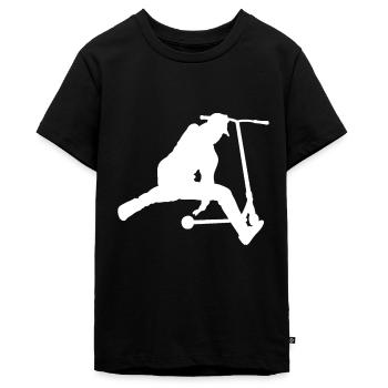 scooter - Teenager Premium Bio T-Shirt - Schwarz - Vorne - AI Model Teenager Male light (155cm)