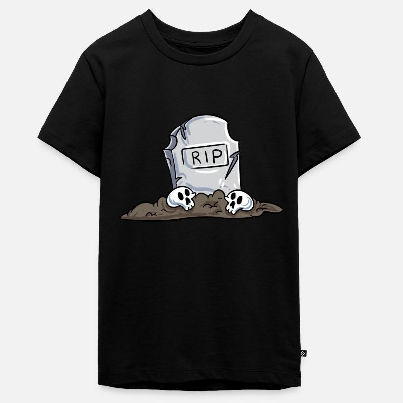 pierre tombale - T-shirt Premium bio Ado - noir