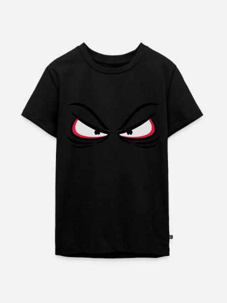 Evil Eyes - Teenager Premium Bio T-Shirt - Schwarz