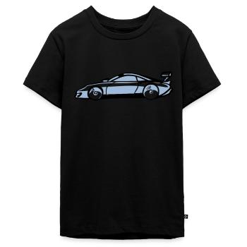 Sport Car - Teenager Premium Bio T-Shirt - Schwarz - Vorne - AI Model Teenager Male light (155cm)