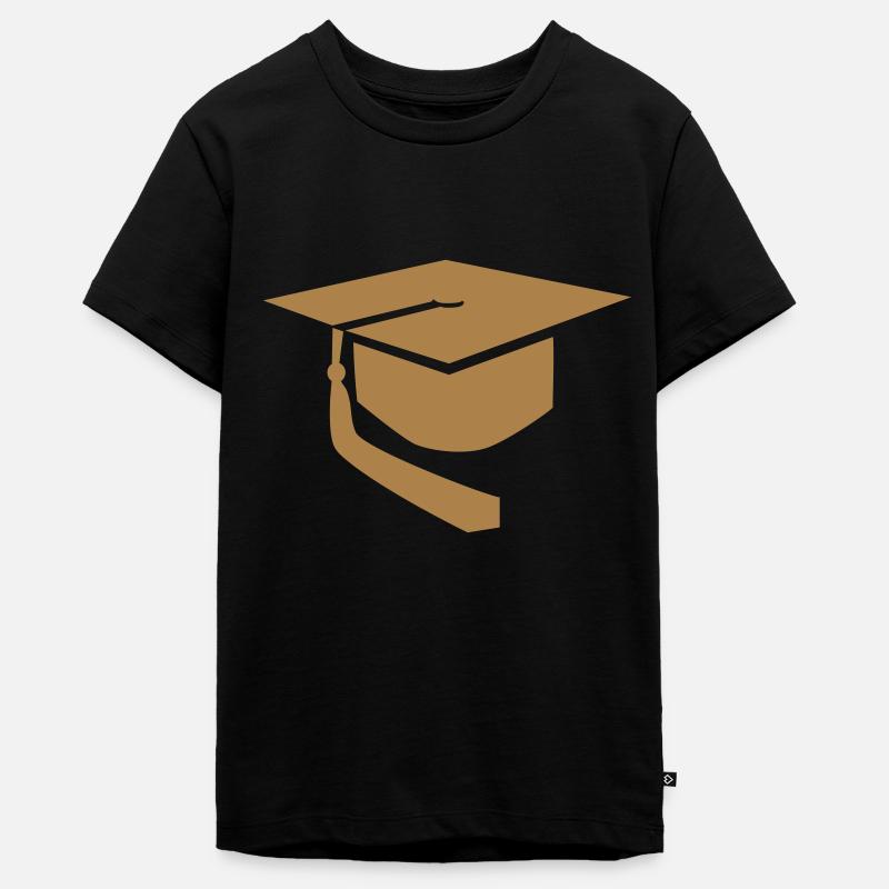 Bonnet doctoral - T-shirt Premium bio Ado - noir