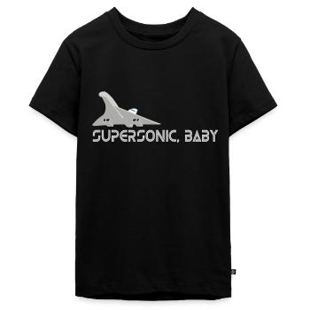 Supersonic Baby - Teenager Premium Bio T-Shirt - Schwarz - Vorne - AI Model Teenager Male light (155cm)
