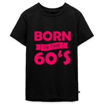Années 60 Années 1960-1970 Naissance - T-shirt Premium bio Ado - noir - Devant - AI Model Teenager Male light (155cm)