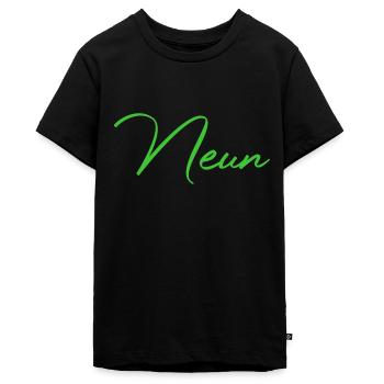 9. Geburtstag Neun 9 Jahre - Teenager Premium Bio T-Shirt - Schwarz - Vorne - AI Model Teenager Male light (155cm)