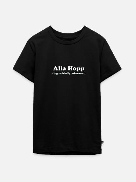 alla hopp - Teenager Premium Bio T-Shirt - Schwarz