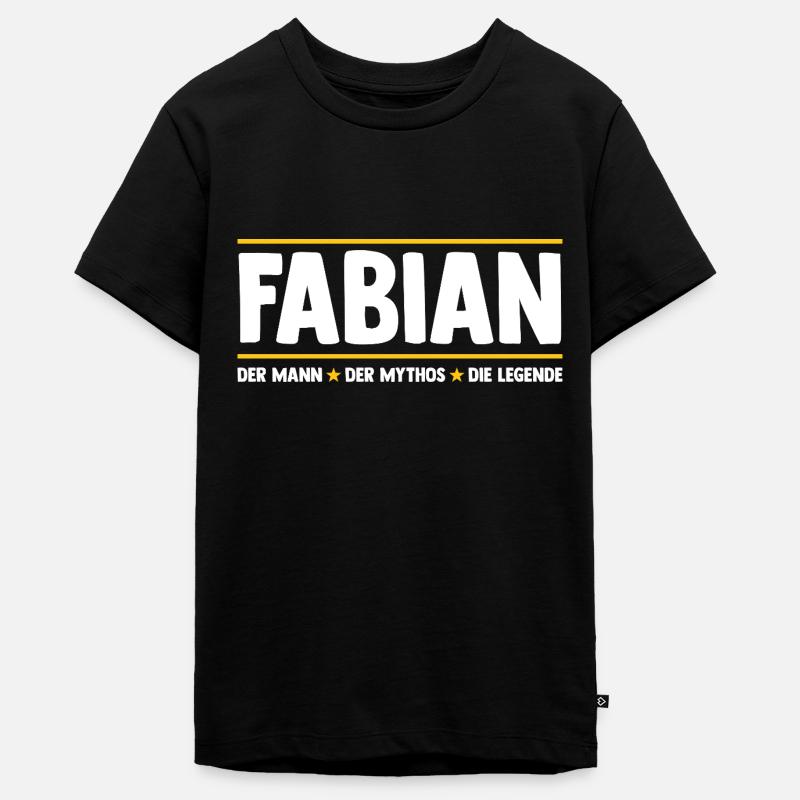 Fabien - T-shirt Premium bio Ado - noir