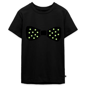 bow_tie - Teenager Premium Organic T-Shirt - black - Front - AI Model Teenager Male light (155cm)