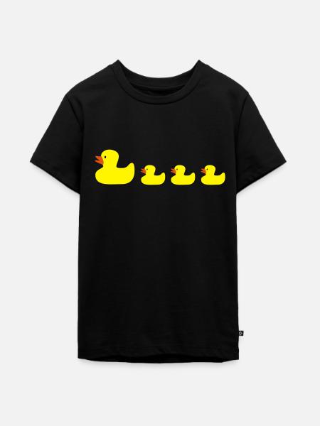 Ente - Teenager Premium Bio T-Shirt - Schwarz