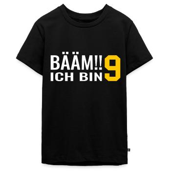 9. Geburtstag Geschenk Junge Mädchen - Teenager Premium Bio T-Shirt - Schwarz - Vorne - AI Model Teenager Male light (155cm)