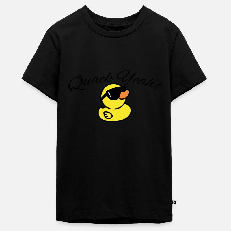 Femmes Quak Yeah Funny Duck - T-shirt Premium bio Ado - noir