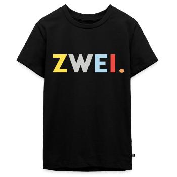 2. Geburtstag 2 Jahre Geburtstag Geschenk 2 Jahre - Teenager Premium Bio T-Shirt - Schwarz - Vorne - AI Model Teenager Male light (155cm)