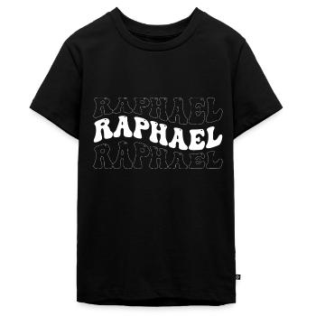 Lustige Raphael Groovy 4 Männer Frauen Coole Raphael Krawatte - Teenager Premium Bio T-Shirt - Schwarz - Vorne - AI Model Teenager Male light (155cm)