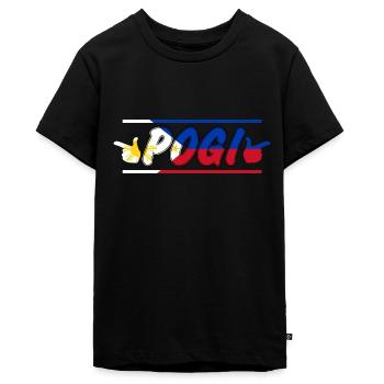 Philippinen Filipino Pogi Vintage Süß I Geschenk - Teenager Premium Bio T-Shirt - Schwarz - Vorne - AI Model Teenager Male light (155cm)