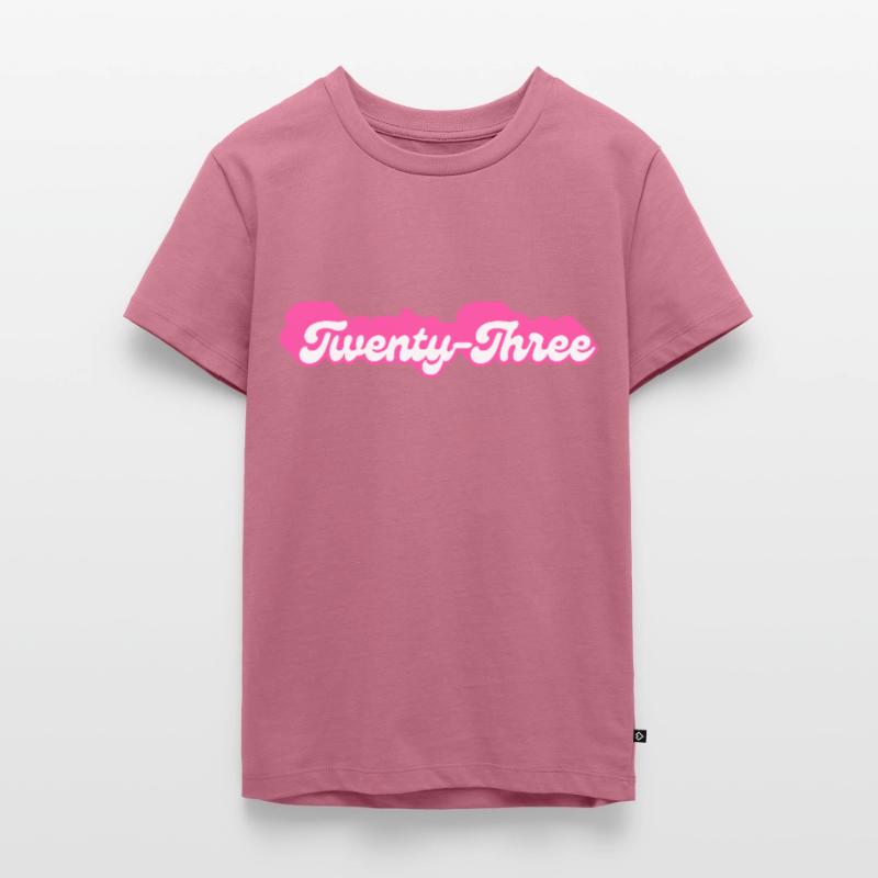 Ventitré Compleanno - 23° Compleanno Retro Rosa Maglietta ecologica premium da ragazzi